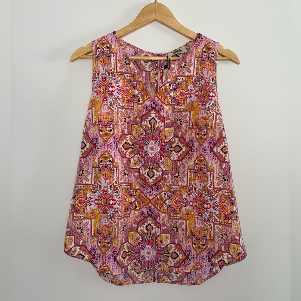 NWT Verse Jory Split Neck Top in Pink Size M